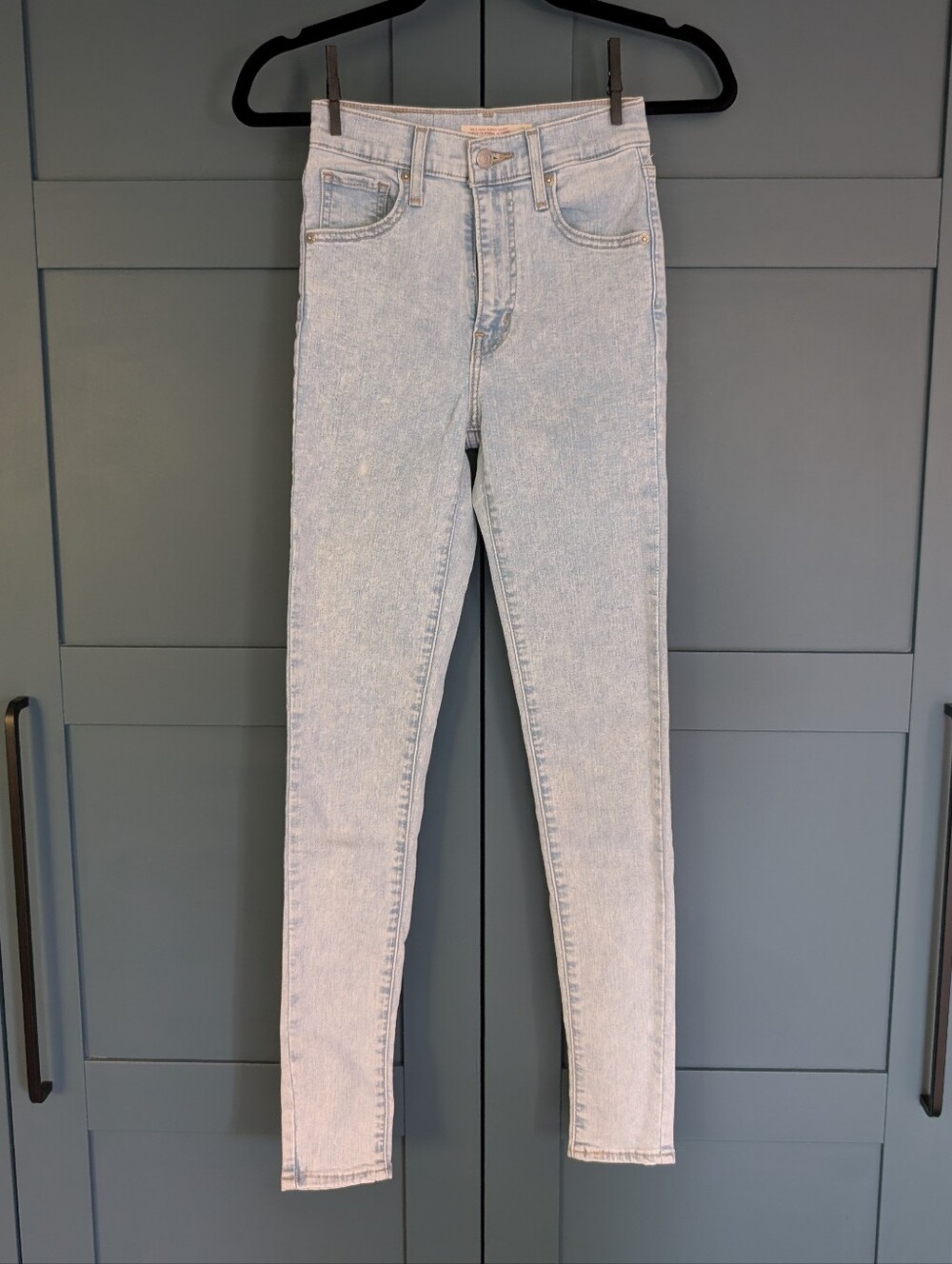Levi's Mile High Super Skinny Jeans | Size 24 | Acid Wash